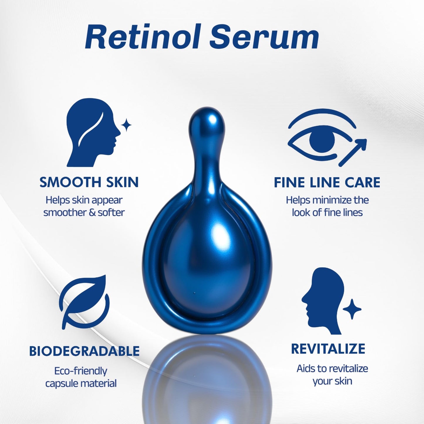 b.pure Retinol Concentrated Facial Serum Capsules | Anti-Aging, Tightening, Smooth Skin, Improved Texture, Even Complexion, Oil Control | 40-Count Beauty & Personal Care b.pure