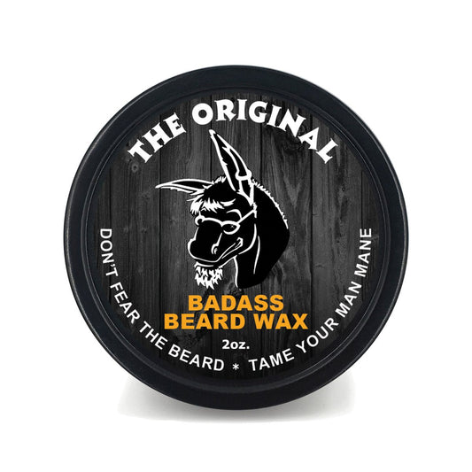 Badass Beard Care Beard Wax For Men - The Original, 2 oz - Softens Beard Hair, Leaves Your Beard Looking and Feeling More Dense Beauty and Personal Care Badass Beard Care