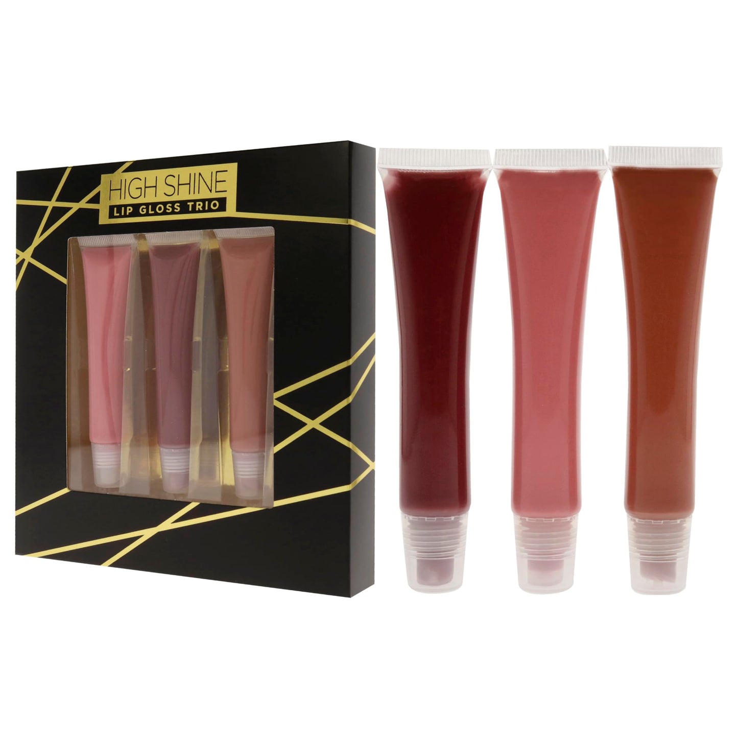High Shine Lip Gloss Trio by Reaction Retail 3 x 0.54 oz Lip Gloss Beauty & Personal Care Reaction Retail