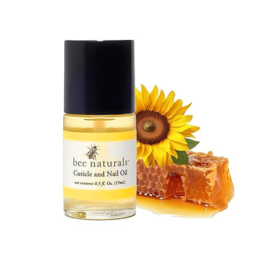 Bee Naturals Nail & Cuticle Oil 0.5 oz - Heals Cracked Nails & Rigid Cuticles. Deep moisture for nails and cuticles. Contains rich avocado and castor Beauty & Personal Care Bee Naturals