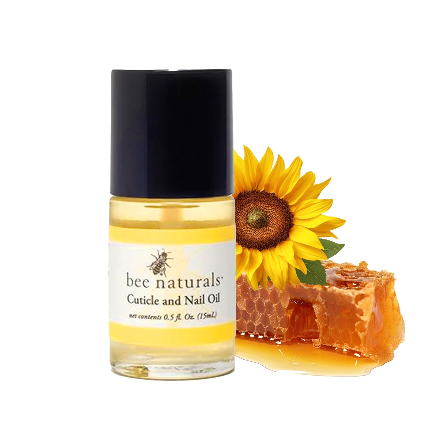 Bee Naturals Nail & Cuticle Oil 0.5 oz - Heals Cracked Nails & Rigid Cuticles. Deep moisture for nails and cuticles. Contains rich avocado and castor Beauty & Personal Care Bee Naturals