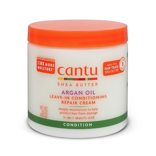 Cantu Argan Oil Leave in Conditioning Repair Cream, 16 Ounce Beauty & Personal Care Cantu