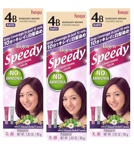 Bigen Speedy Conditioning Color Refill: 4B Burgundy Brown - 3 Pack Beauty & Personal Care Bigen
