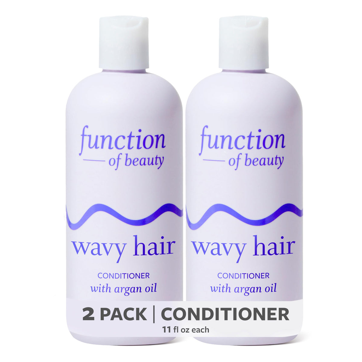 Function of Beauty Wavy Hair Conditioner - Frizz Control Hair Care, 2-Pack