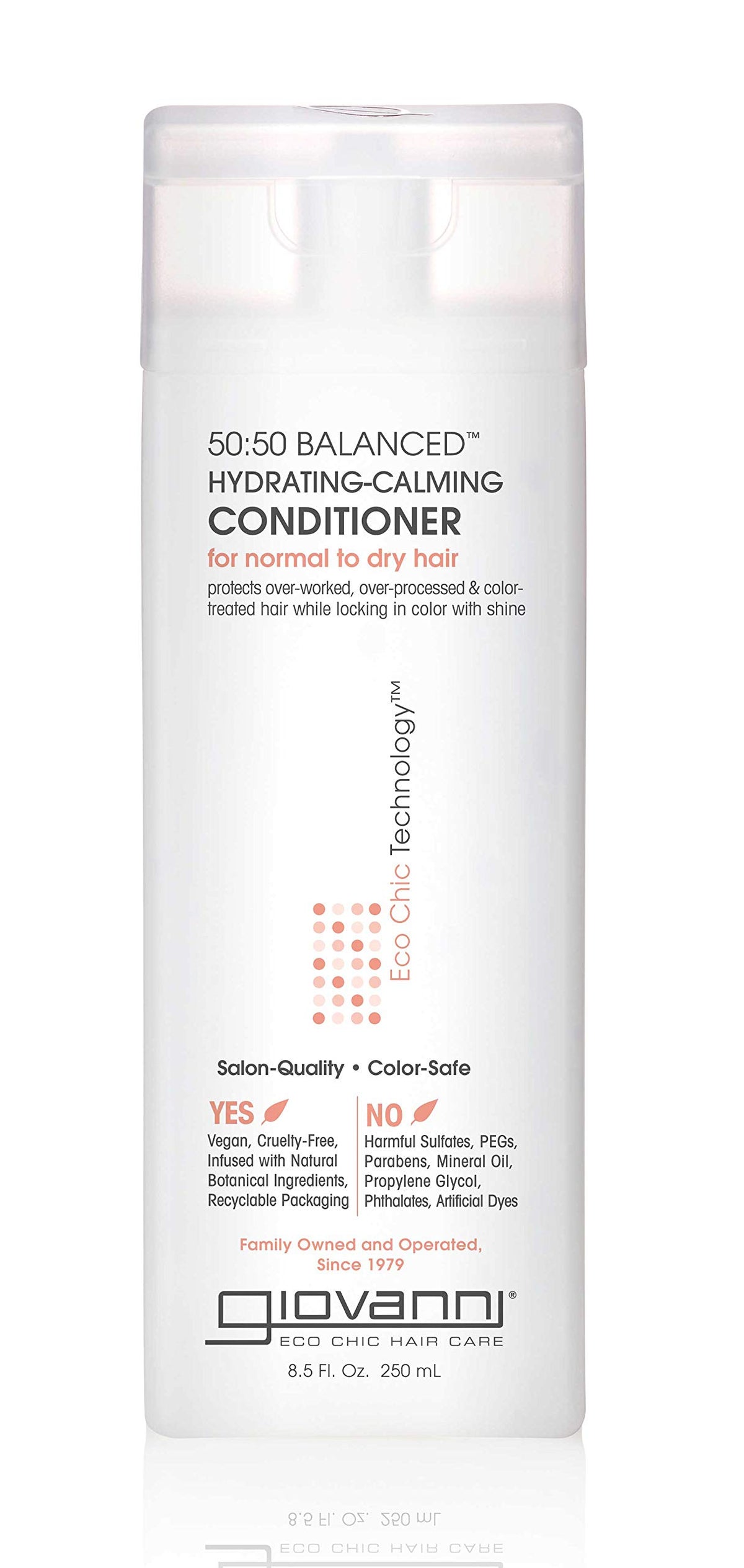 GIOVANNI Eco Chic 50:50 Balanced Hydrating Calming Conditioner, 8.5 oz