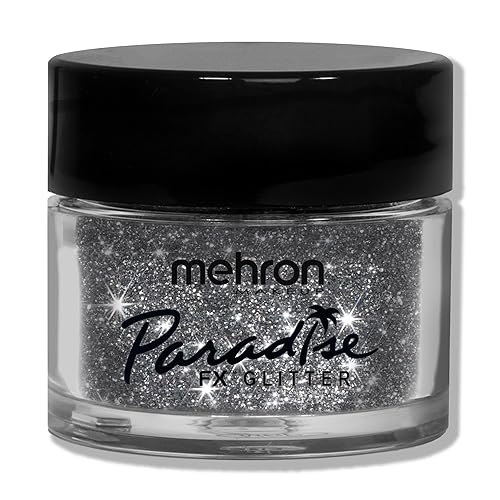 Mehron Makeup Paradise Glitter FX | Professional Cosmetic for Makeup & Art | Vibrant & Shimmering Loose Glitter .25 oz (7 g) (Silver) Beauty & Personal Care Mehron