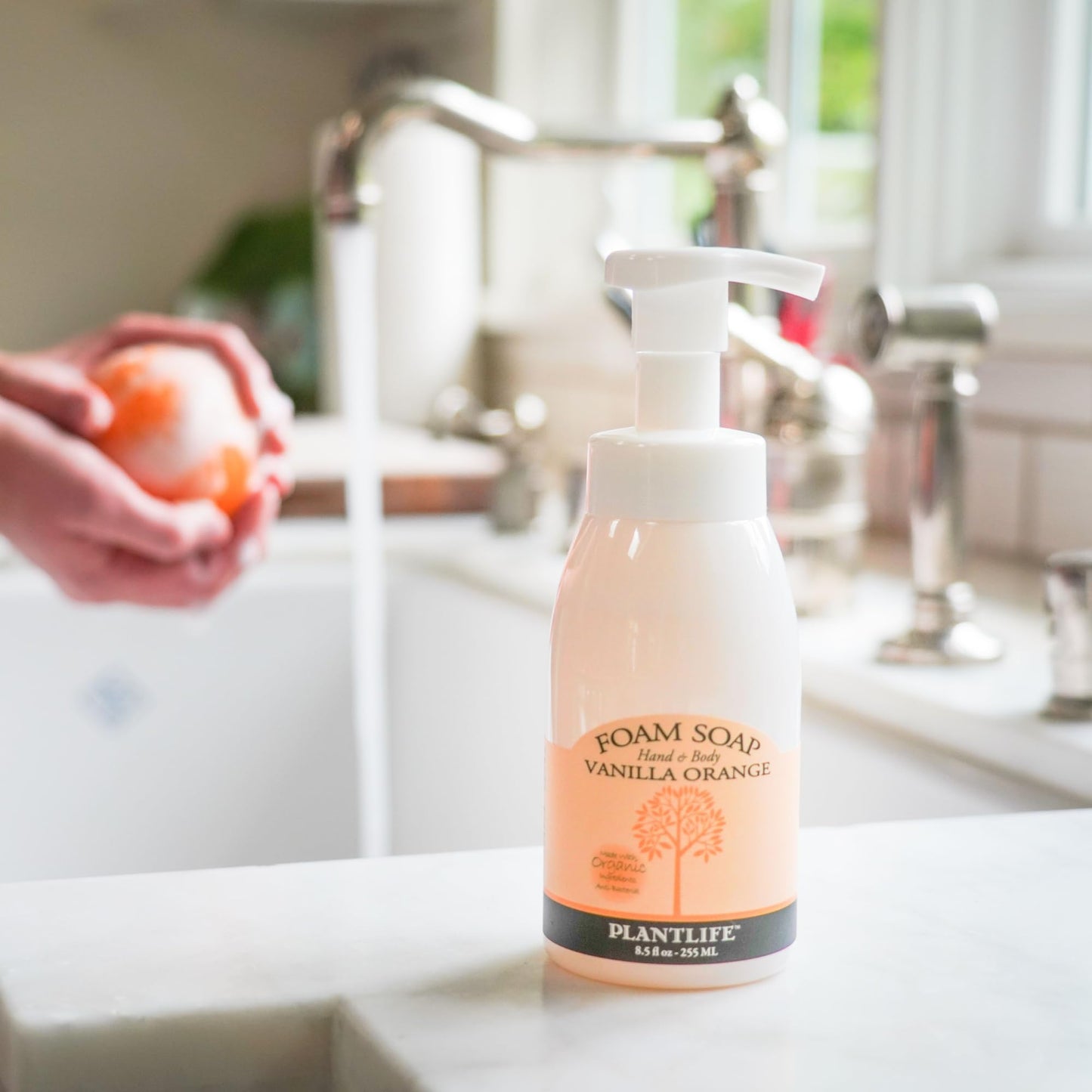 Plantlife Vanilla Orange Foam Soap - Made with Organic Ingredients- 8.5 oz Beauty & Personal Care Plantlife