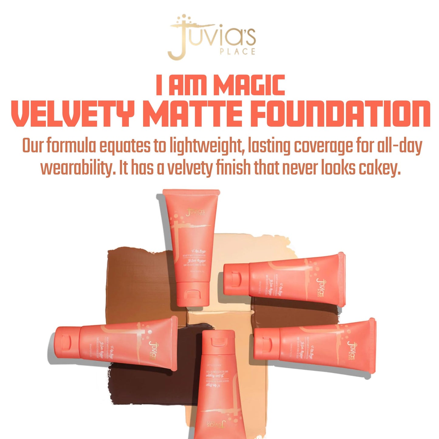 Juvia's Place I Am Magic Velvety Matte Liquid Foundation 610 - Cebu - Light w/Neutral Undertone, Makeup Foundation Full Coverage, Lightweight, Long Beauty & Personal Care Juvia's Place