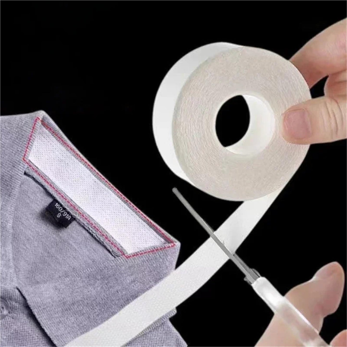 Collar Protector For Shirts 20Roll Hat Shirt Collar Grime Protector Fixing Sticker Self-adhesive Disposable Tape Rolled Sweat-absorbent Tape Beauty and Personal Care Anenog