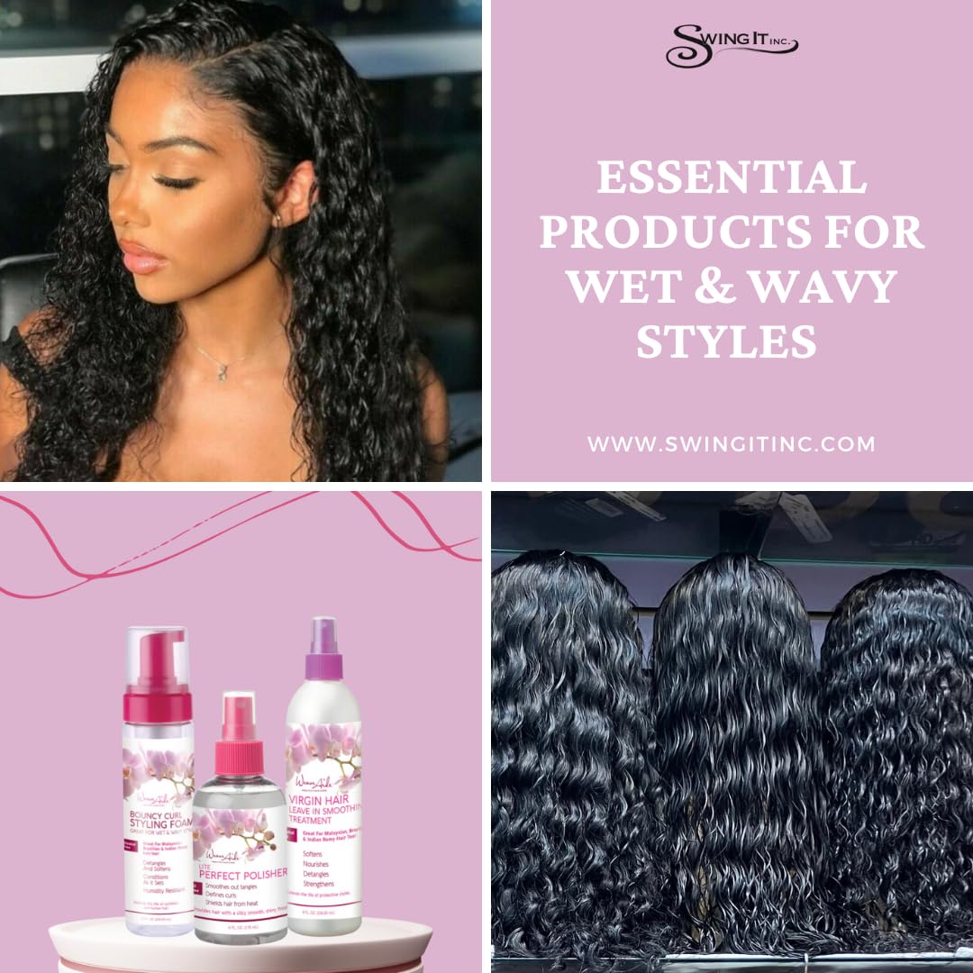 Weave Aide Bouncy Curl Styling Foam/Mousse 2 oz. (3-pack) Frizz control, Curl mousse for curly hair definition, anti frizz, curl enhancer, styling Beauty & Personal Care Swing It Inc