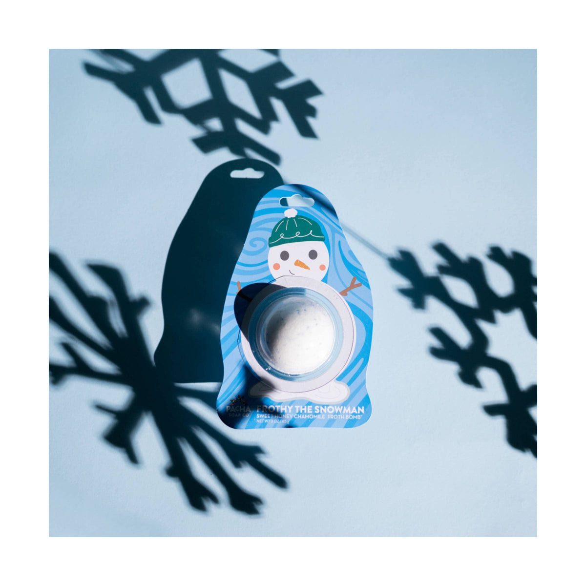 PACHA SOAP Frothy The Snowman Froth Bomb, 3 OZ Beauty & Personal Care Pacha Soap Co