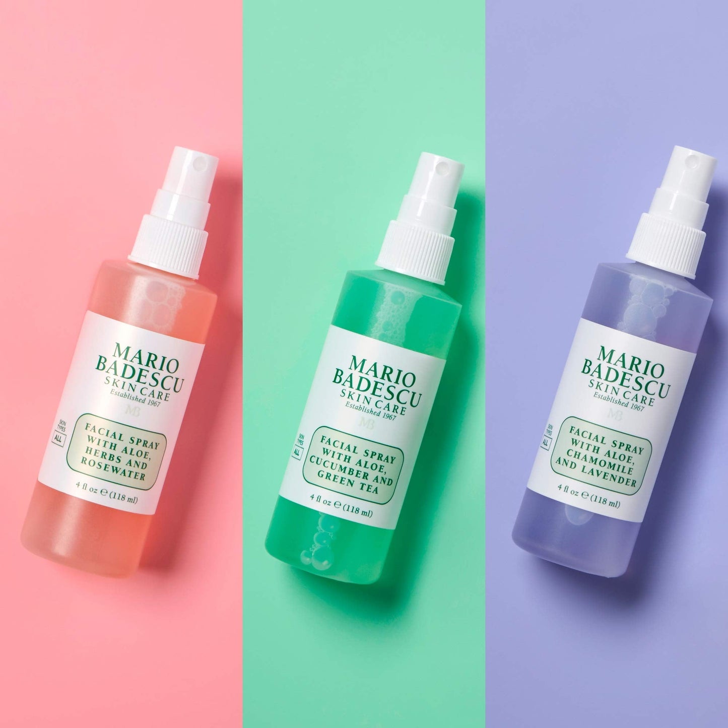 Mario Badescu Facial Spray Trio - Cucumber, Rose, Lavender - Cooling, Hydrating Mists for All Skin Types Beauty & Personal Care Mario Badescu
