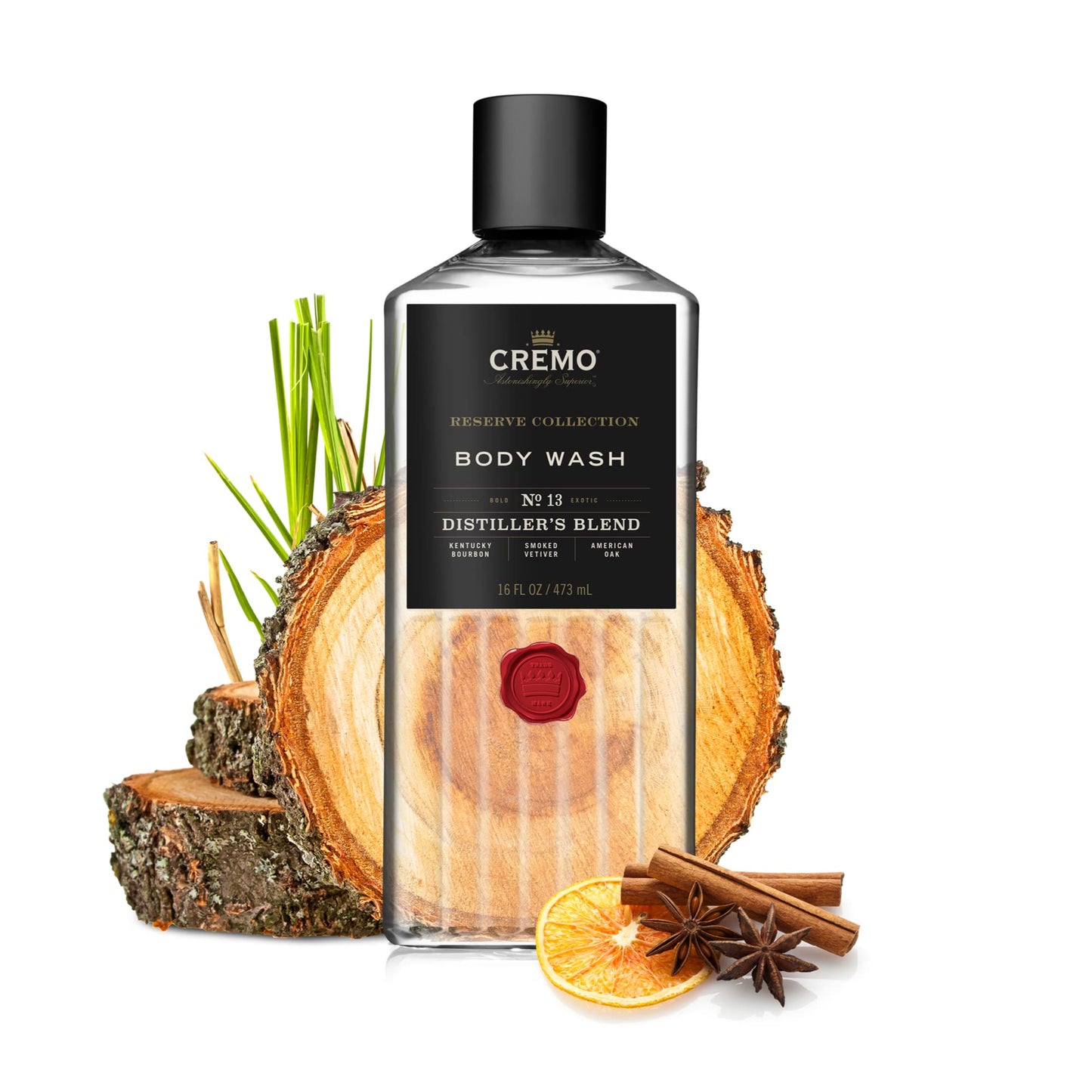 Cremo Rich-Lathering Distiller’s Blend (Reserve Collection) Body Wash, An Elevated Blend with Notes of Kentucky Bourbon, Smoked Vetiver and American Beauty & Personal Care Cremo