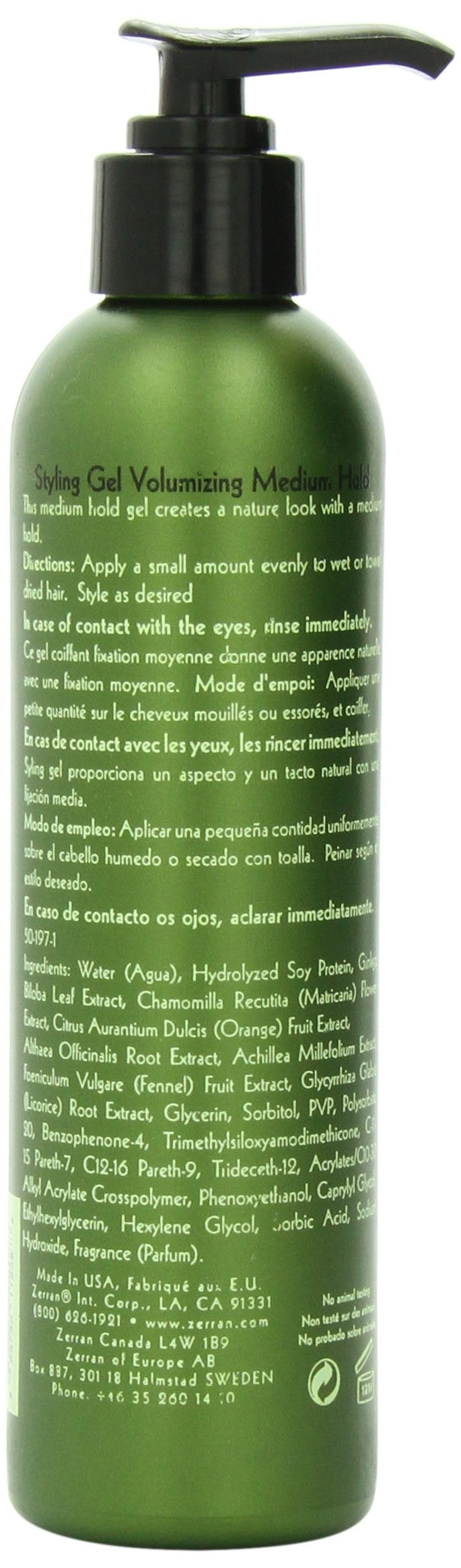 Zerran Hair Styling Gel, 8 Ounce Beauty & Personal Care Zerran