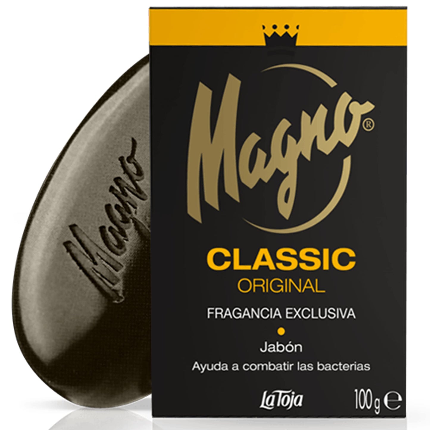 Magno Soap 3.5 oz La Toja. Magno Classic Black 8 pack Beauty & Personal Care Magno