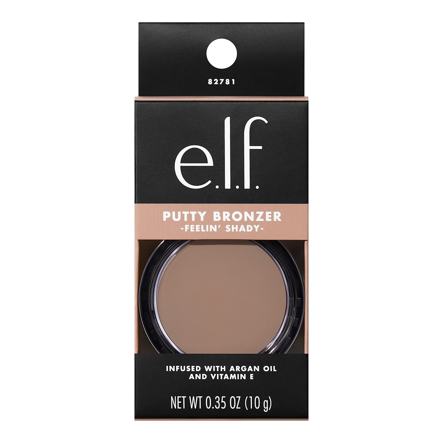e.l.f. Putty Bronzer, Creamy & Highly Pigmented Formula, Creates a Long-Lasting Bronzed Glow, Infused with Argan Oil & Vitamin E, Feelin’ Shady, 0.35 Beauty & Personal Care e.l.f.