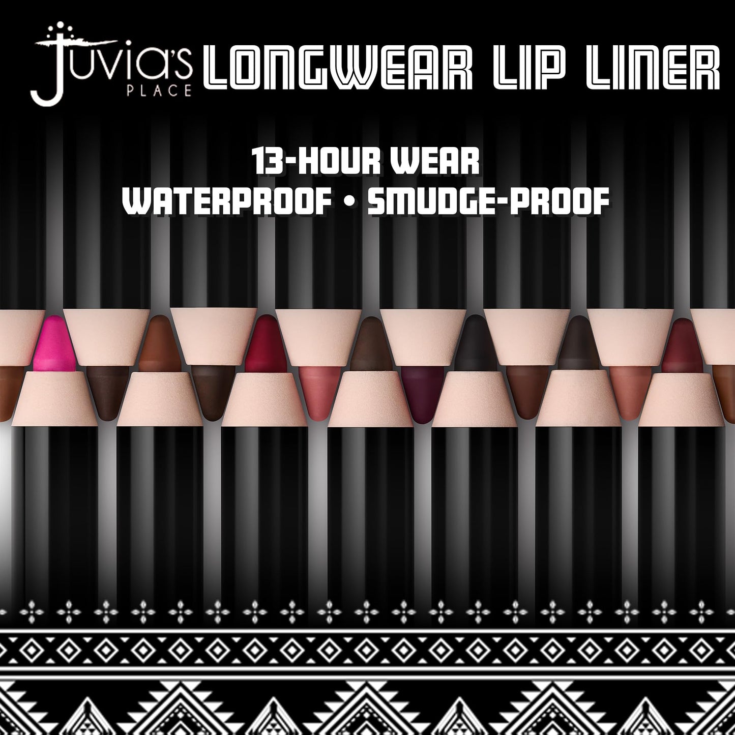 Juvia's Place Long Wear Lip Pencil - Rizz - Waterproof & Kiss-proof, Long Lasting Lip Liner, Smooth Makeup Application - Soft Matte Finish Base Beauty & Personal Care Juvia's Place