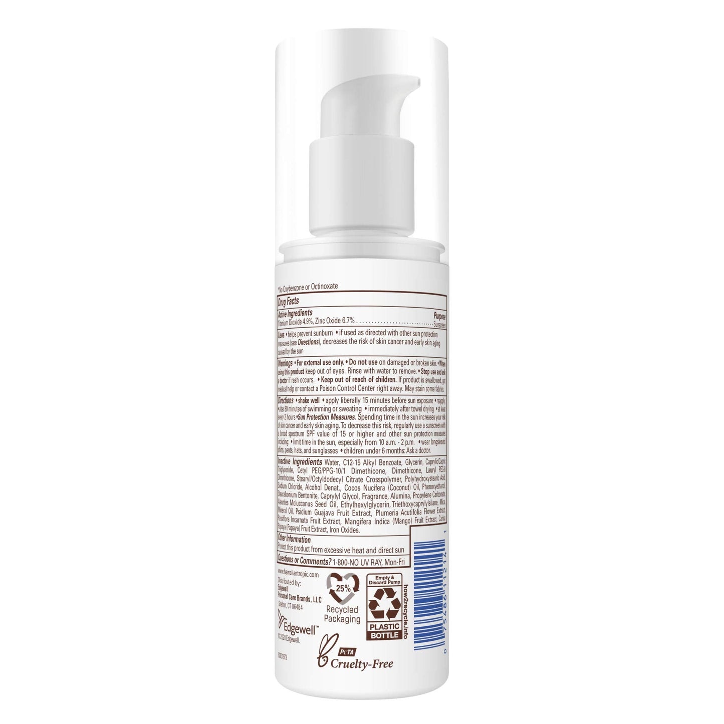 Hawaiian Tropic Skin Nourishing Milk Mineral Sunscreen Lotion SPF 50, 3.4Fl Oz | Travel Size Sunscreen Zinc Oxide, Sun Milk, Mineral Sunblock SPF 50 Beauty & Personal Care Hawaiian Tropic