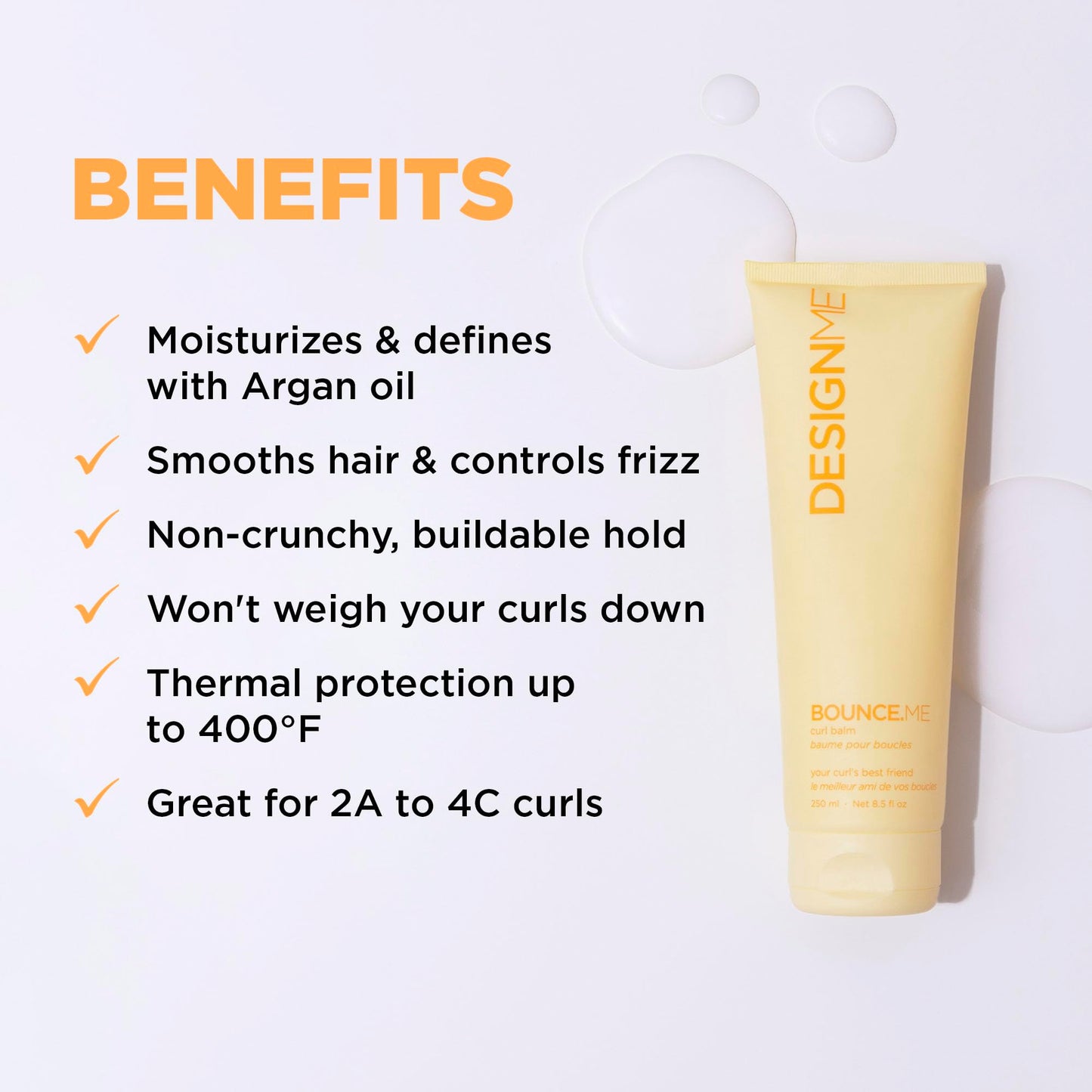 DESIGNME BOUNCE.ME Curl Kit | Holiday Gift| Curl Cream, Curly Hair Shampoo & Conditioner, Curl Gel | Defines Curls & Coils, Hydrates, Controls Frizz Beauty and Personal Care Design.Me