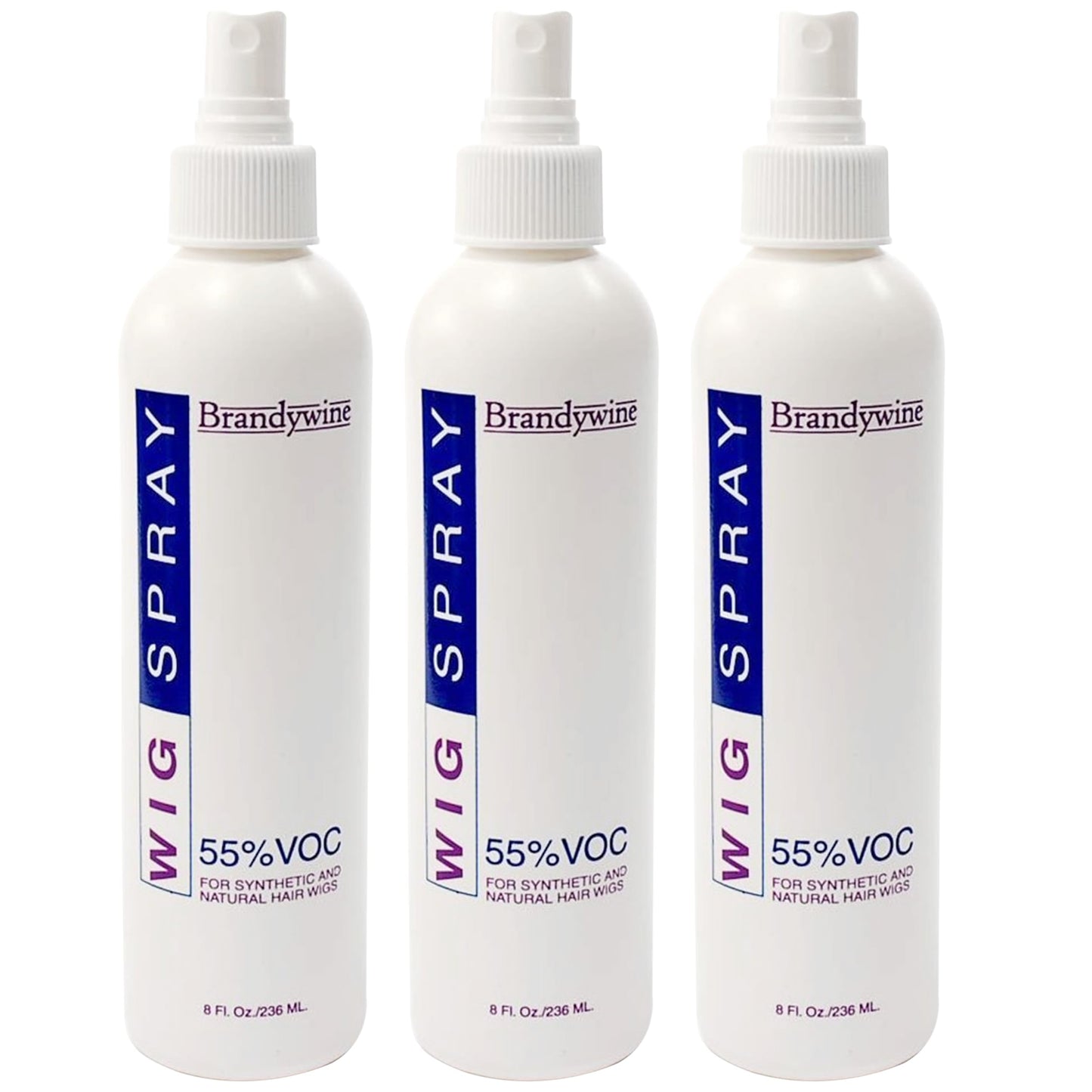 Brandywine Non-Aerosol Wig Spray for Synthetic & Natural Hair Wigs, Hairpieces & Extensions - 3 Pack Beauty & Personal Care Brandywine