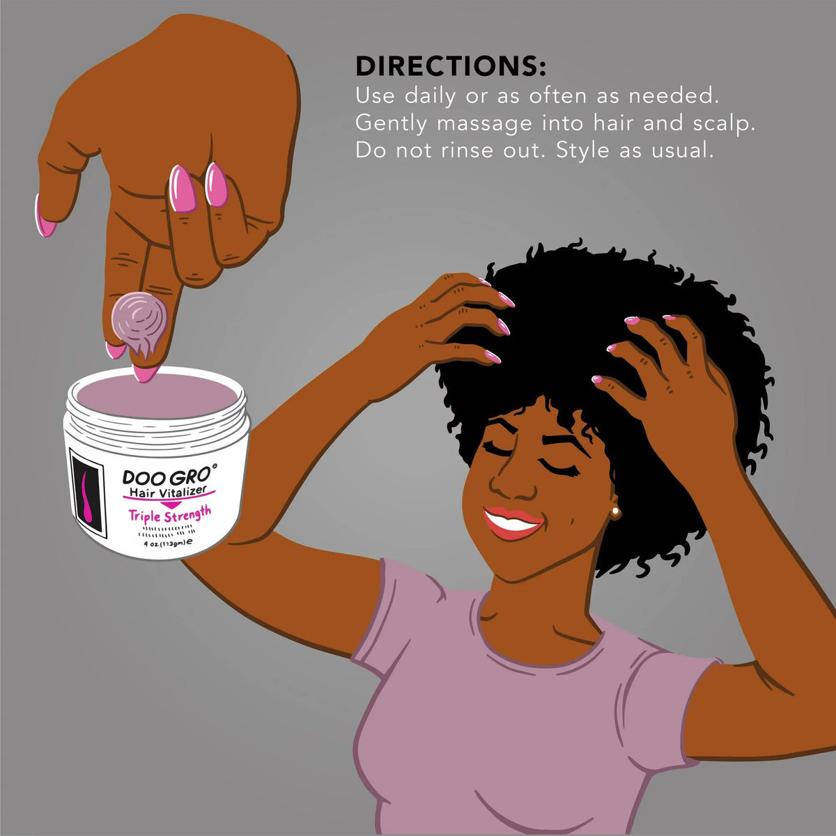 Doo Gro Triple Strength Medicated Hair Vitalizer, 4 Ounce (Pack of 2)