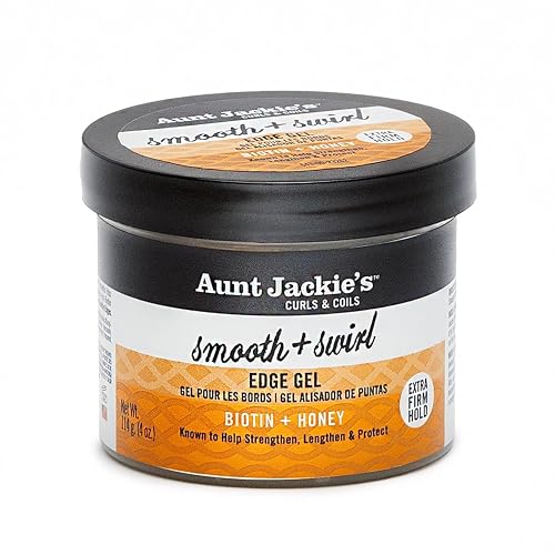 Aunt Jackie's Award-Winning Braid + Twist Collection Smooth + Swirl Edge Gel with Extra Firm Hold, 4oz Beauty & Personal Care Aunt Jackie's