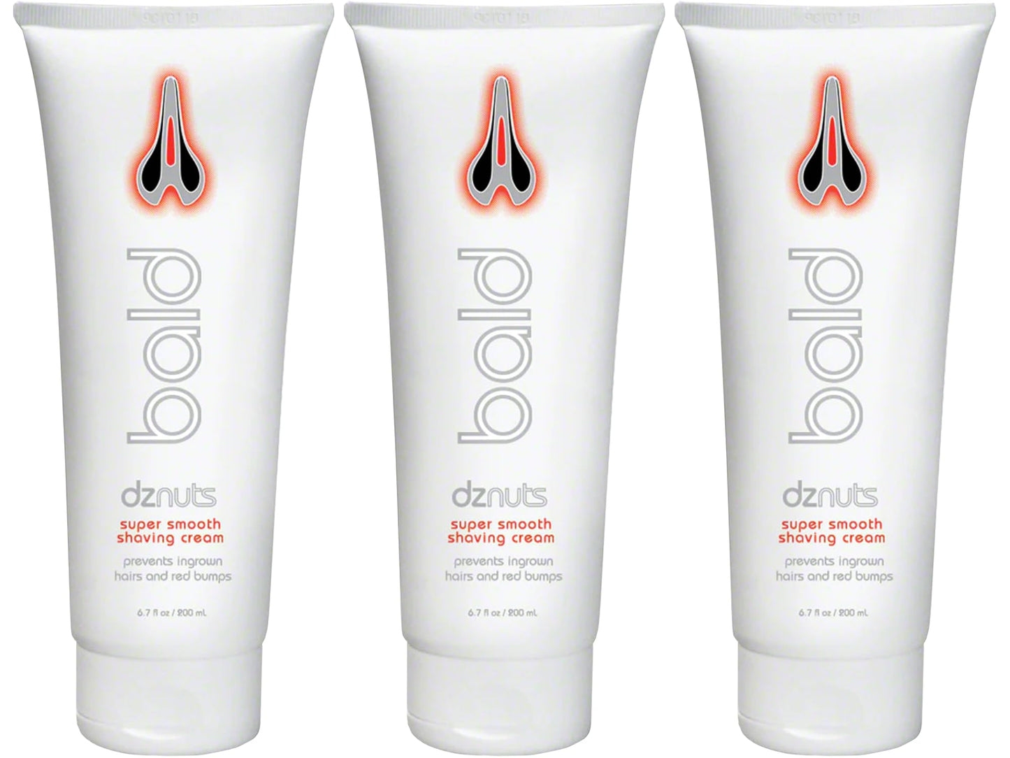 dznuts - Bald Super Smooth Shaving Cream - Prevents Razor Burns, Ingrown Hairs, Cooled and Moisturized Skin - 6.7 fl. oz, 3 Pack Beauty and Personal Care dznuts
