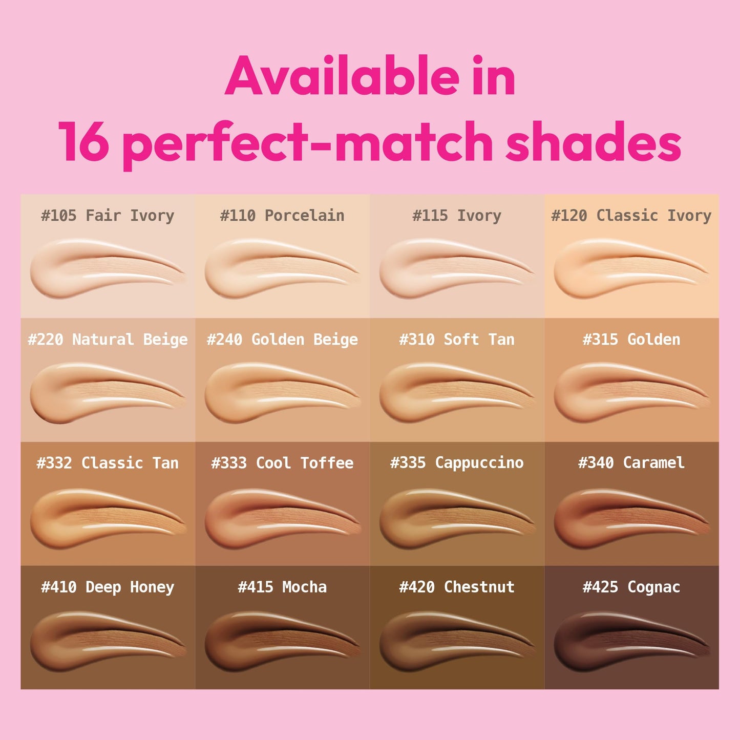 Ruby Kisses Cushion Foundation, Full Coverage Korean Makeup, Lightweight & Long Lasting, All Day Natural Glowy Finish for All Skin Types with Beauty & Personal Care Ruby Kisses
