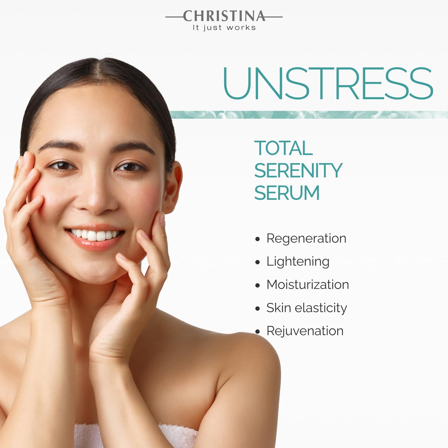 Christina Unstress Total Serenity Calming Serum for Face - 30ml - Instantly Relieves, Reduces and Rebalances Stressed Skin - Soothing Serum Beauty & Personal Care CHRISTINA