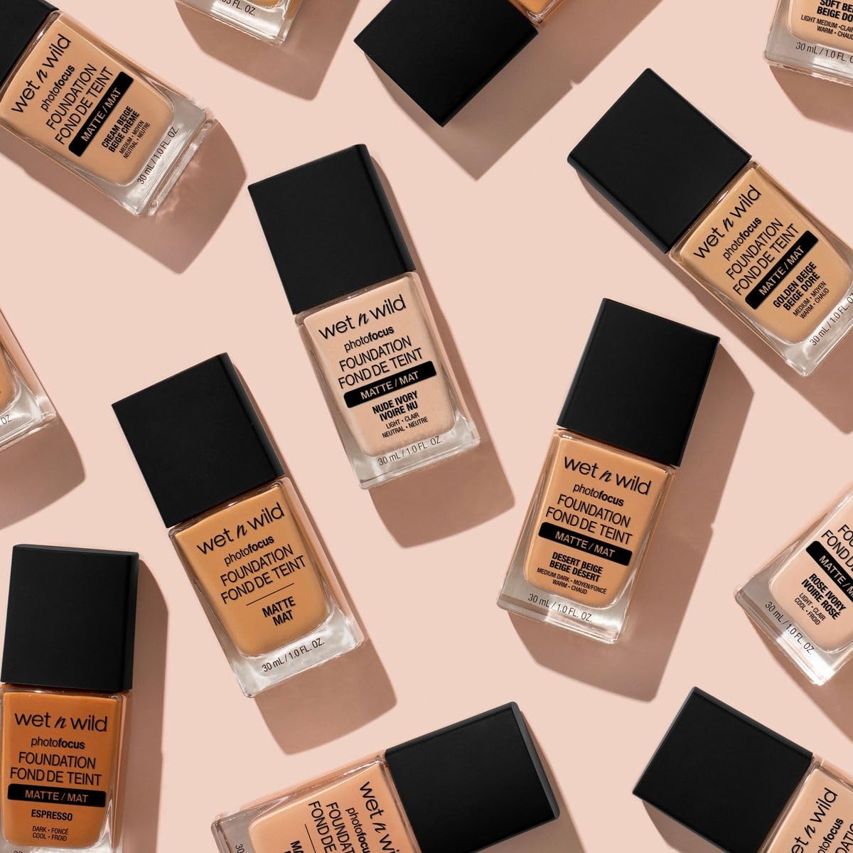 wet n wild Photo Focus Matte Liquid Foundation Cream Beige, Vegan & Cruelty-Free Beauty & Personal Care wet n wild