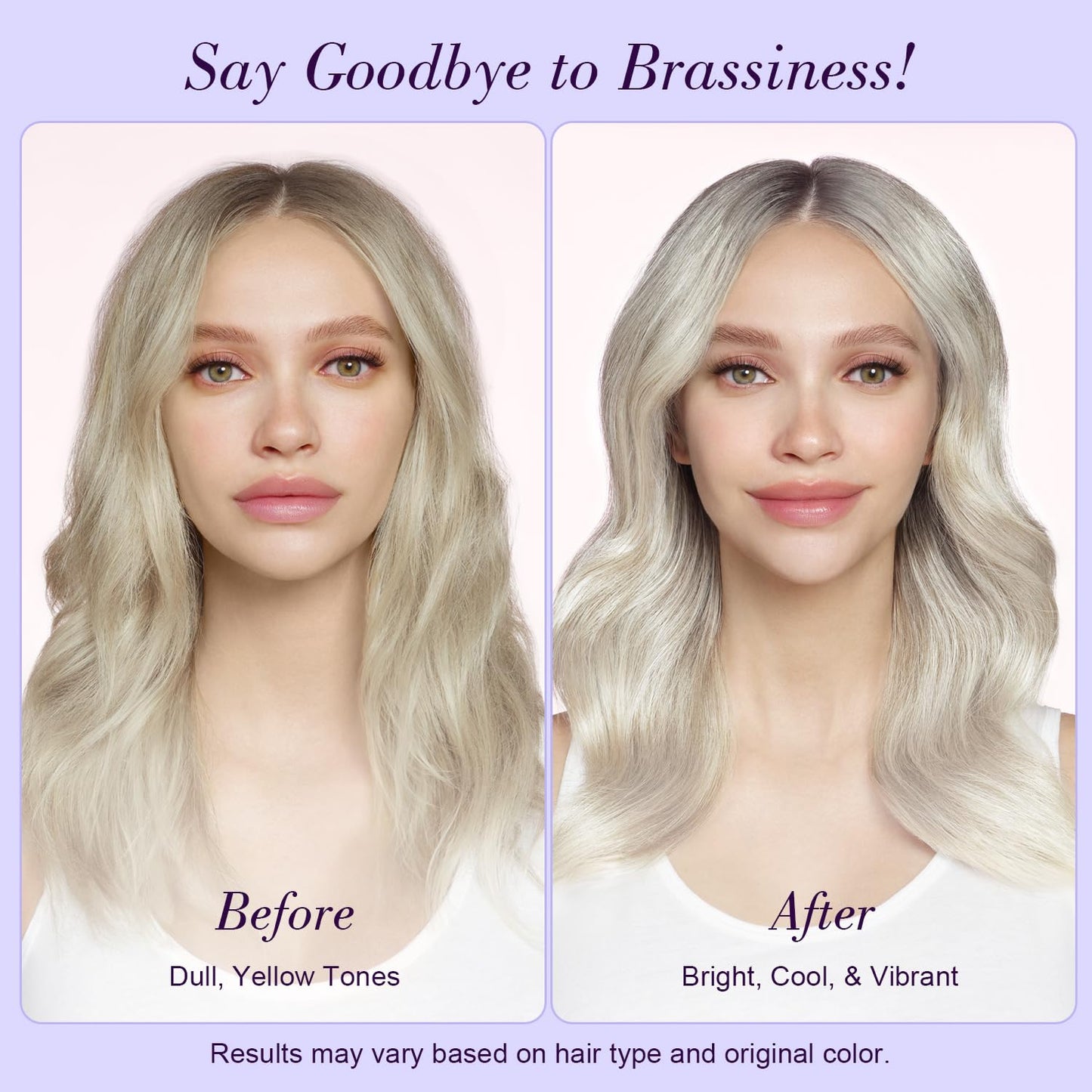 Luseta Color Brightening Purple Travel Shampoo and Conditioner Mini Kit for Blonde, Silver and Gray Hair - Brassiness Neutralizer for Highlighted Beauty & Personal Care L LUSETA