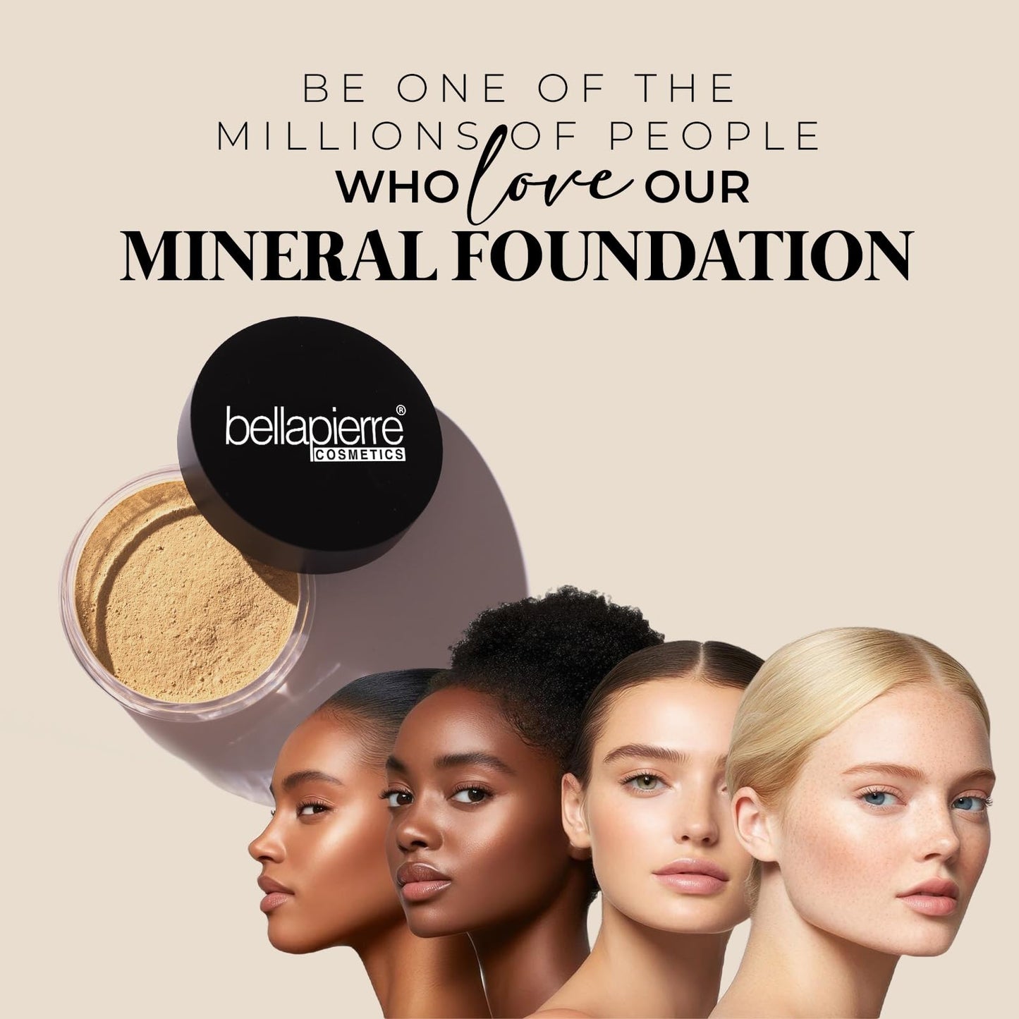 Bellapierre Mineral Foundation SPF 15 - Loose Powder Foundation, Full Coverage Mineral Makeup with Matte Finish - Vegan, Cruelty Free, Hypoallergenic Beauty & Personal Care bellapierre