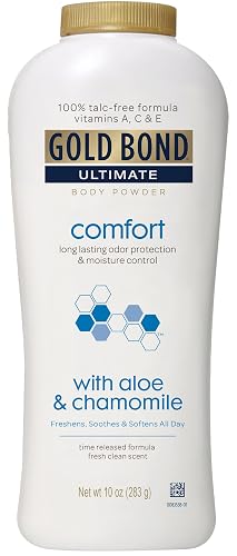 Gold Bond Ultimate Comfort Body Powder, Aloe & Chamomile 10-Ounce Bottles (Pack of 4) Beauty & Personal Care Gold Bond