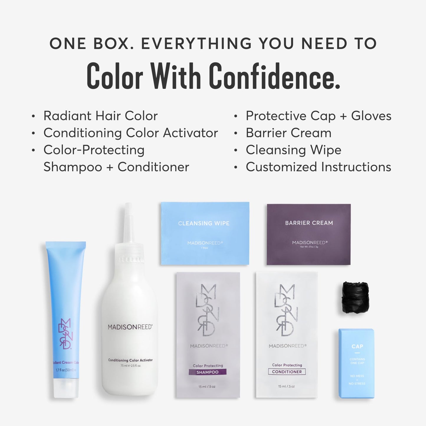 Madison Reed Radiant Hair Color Kit - 6.5NNA Medium Neutral Brown (Sondrio), Permanent Hair Dye for Resistant Grays, 100% Gray Coverage | PPD-Free Beauty & Personal Care Madison Reed