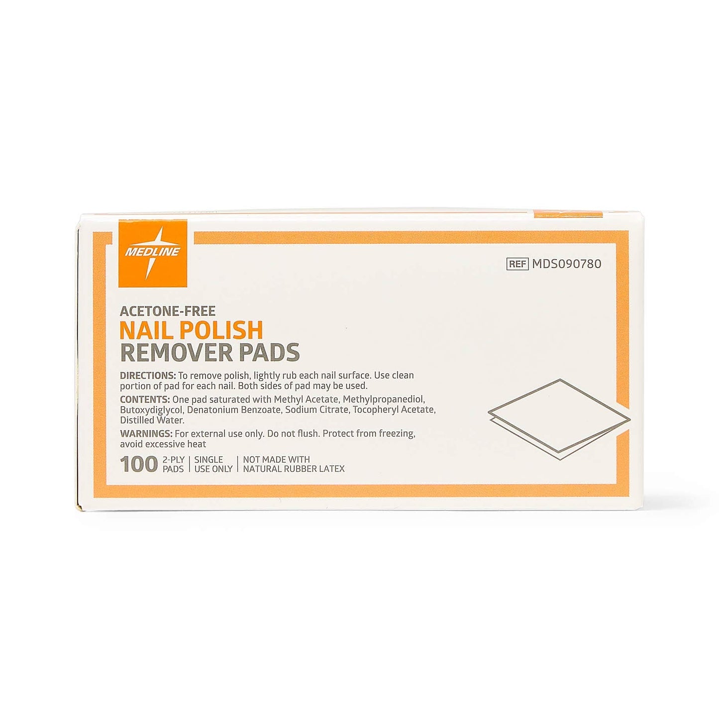 Medline Pad, Remover, Nail Polish (Pack of 100) Beauty & Personal Care Medline