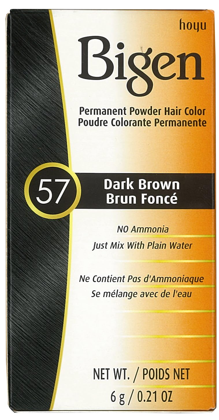 Bigen Permanent Powder Hair Color 57 Dark Brown 1 ea (Pack of 10) Beauty & Personal Care Bigen