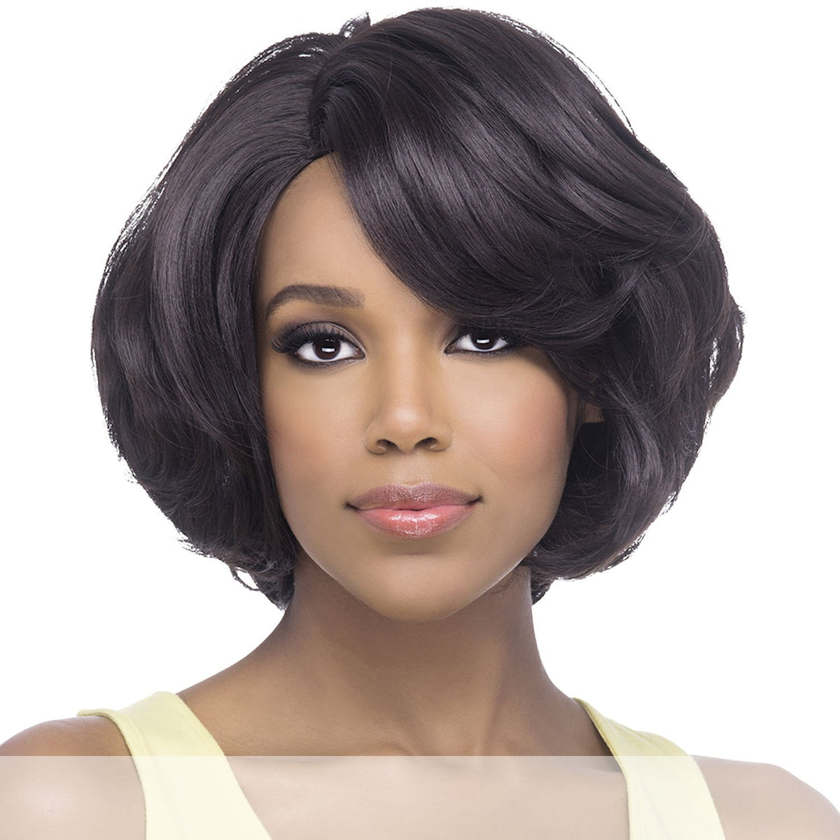 Amore Mio (Aw-glenda) - Heat Resistant Fiber Full Wig in OFF BLACK