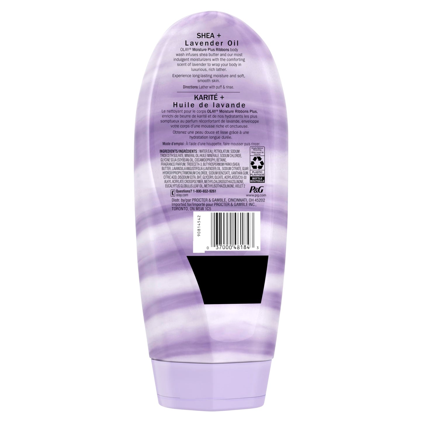 OLAY Moisture Ribbons Plus, Shea plus Lavender Oil 18 oz (Pack of 5) Beauty & Personal Care Olay