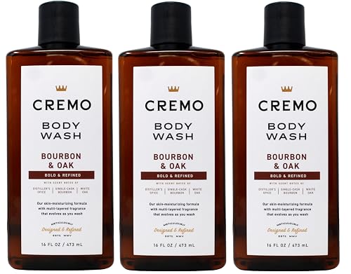 Cremo Body Wash, Bourbon & Oak, 16 Ounce (Pack of 3) Beauty & Personal Care Cremo