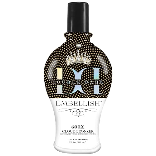 Brown Sugar Embellish Cloud Bronzer Tanning Lotion, 600X Double Dark Cloud Bronzer with Mattifying Complex, Copper Peptide & Hyaluronic Acid, 7.5 Fl Beauty & Personal Care Brown Sugar