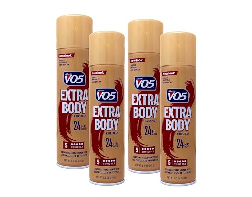 VO5 Hairspray Extra Body Crystal Clear 8.5 oz ( Packs of 4) Beauty & Personal Care VO5