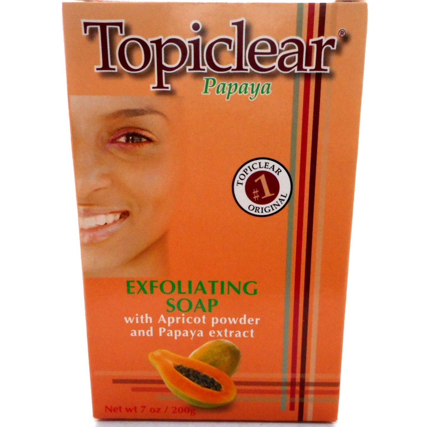 Topiclear Exfoliating Soap, Papaya, 7 oz. Beauty & Personal Care Topiclear