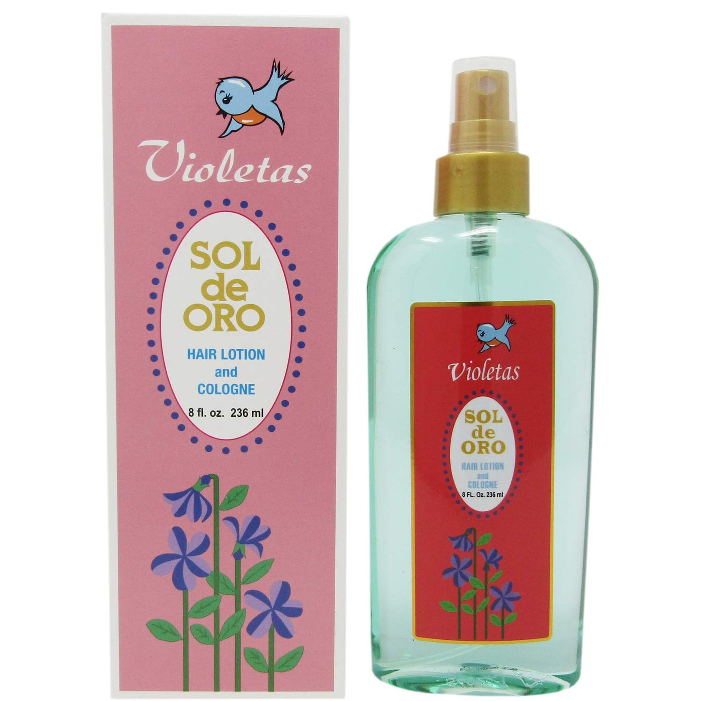 Sol de Oro Violetas Hair Lotion & Cologne Spray 8oz Beauty & Personal Care SOL DE ORO