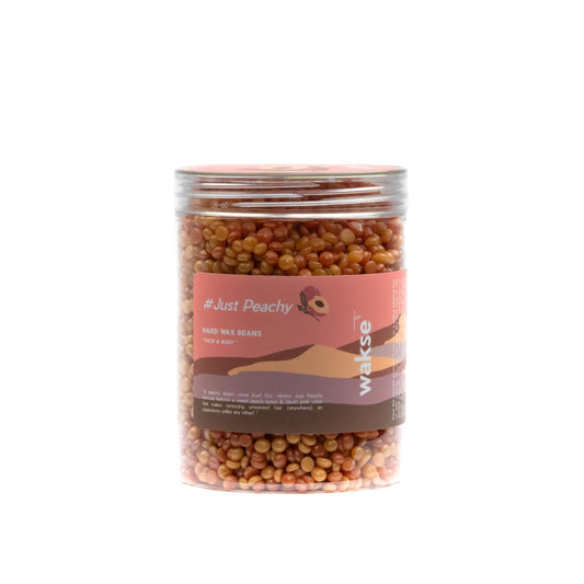 wakse Just Peachy Hard Wax Beans, For Face and Body Hair Removal, Peach Scented, 12.8oz Beauty and Personal Care wakse