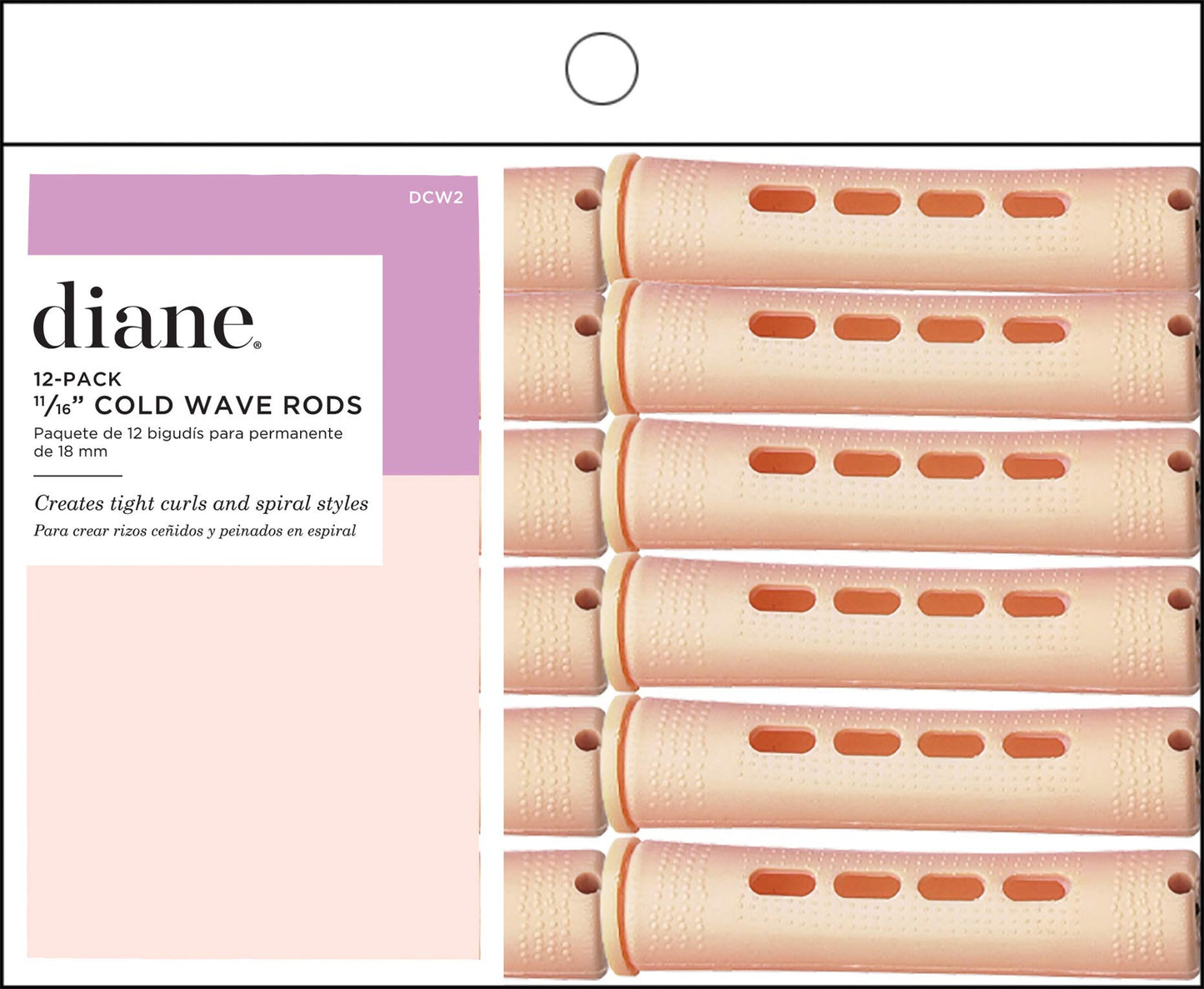Diane Cold Wave Rods, Sand, 11/16", Set of 12 Beauty & Personal Care Diane