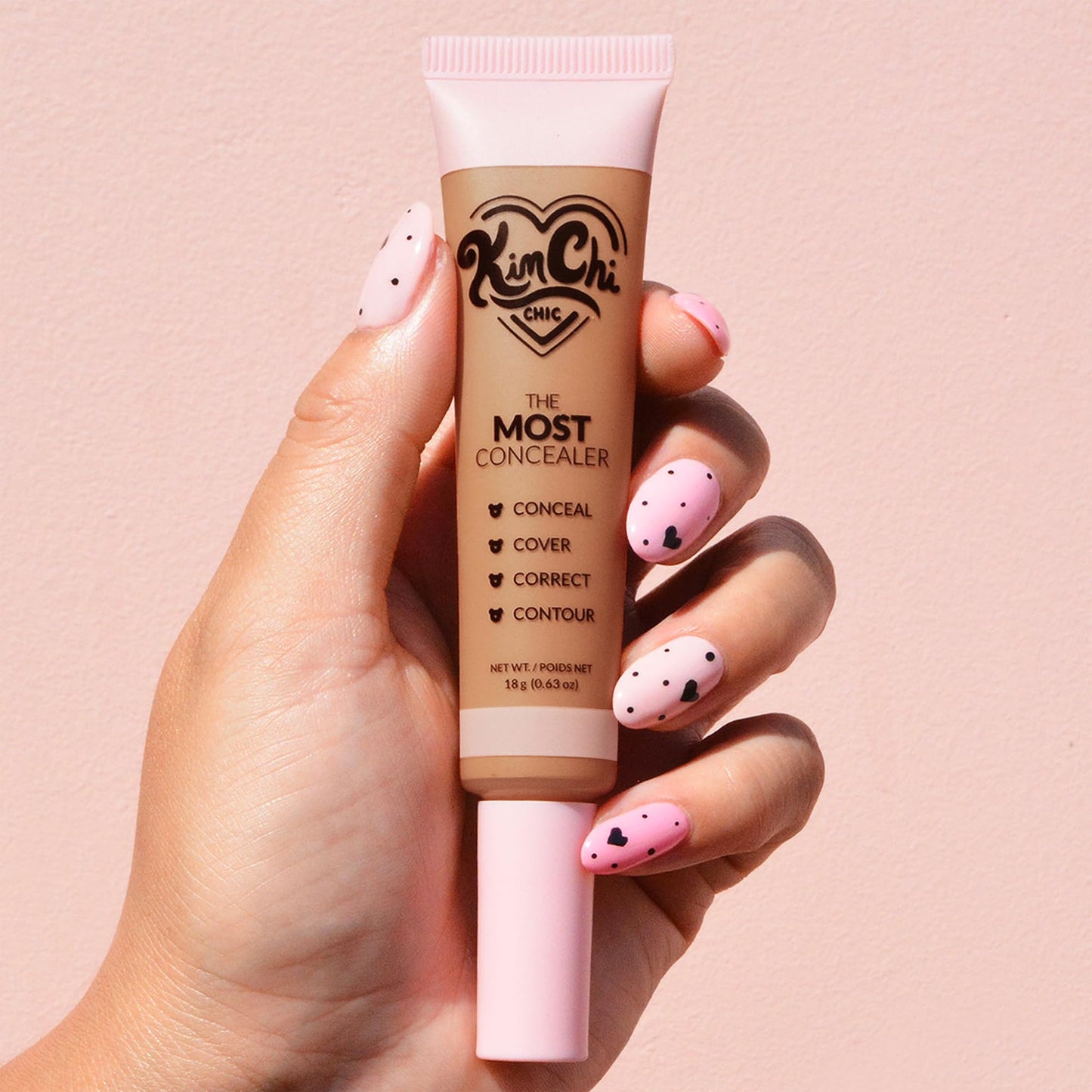 KimChiChic Beauty The Most Concealer | Full Coverage Water Resistant Multi-Use Concealer | Conceal, Correct, Contour & Highlight | Matte Satin Hybrid Beauty & Personal Care Kimchi Chic