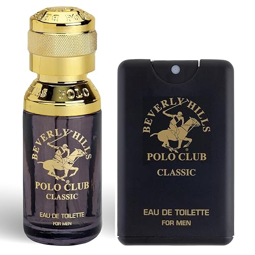 Beverly Hills Polo Club BHPC Men's Classic Eau De Toilette Fragrance Set - 1.7oz EDT + Portable Pocket Spray - Long Lasting Everyday Scent for Him Beauty & Personal Care Beverly Hills Polo Club