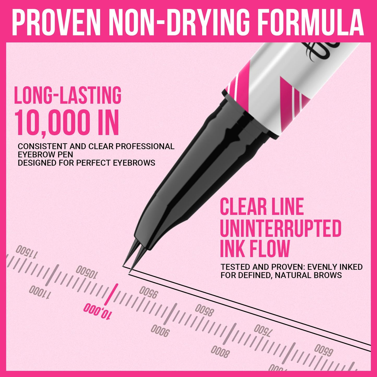 iMethod Curved Eyebrow Pen - Eyebrow Pencil, Brow Pencil 2-in-1 Dual-Ended Microblading Eyebrow Pen with Curved Tip and Precise Brush-Tip for Natural Beauty and Personal Care iMethod