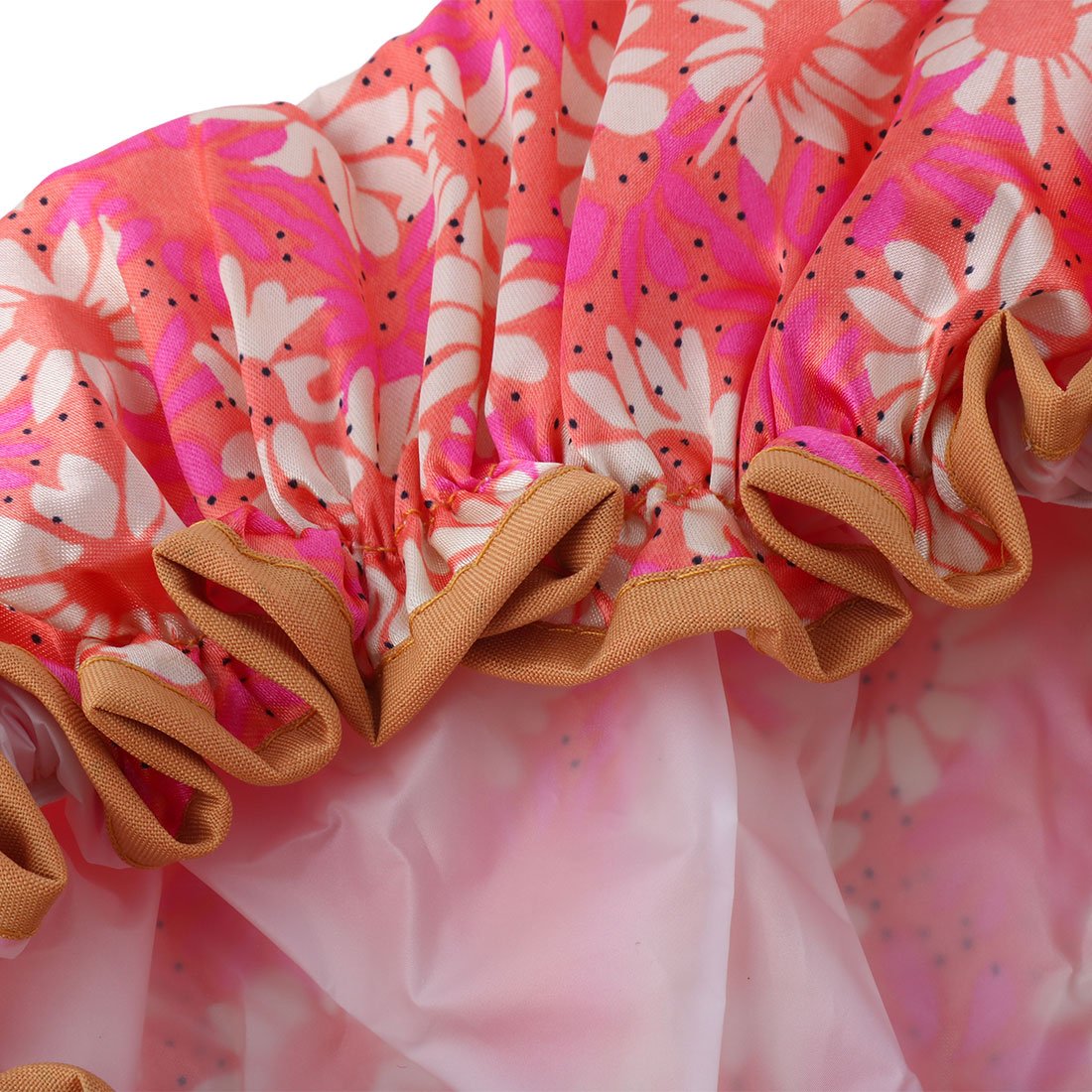 Ruilogod Polyester Flower Pattern Family Hair Protector Water Resistant Elastic Spa Bathing Shower Cap (id: 7e6 819 a83 7e5 80c Beauty and Personal Care Ruilogod
