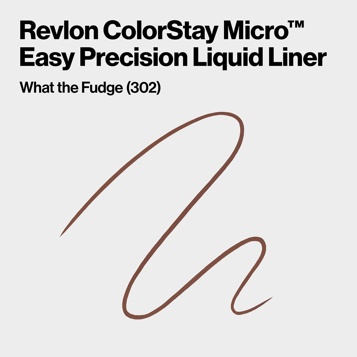 REVLON ColorStay Micro Easy Precision Liquid Eyeliner, Waterproof, Smudgeproof, Longwearing, Stocking Stuffer for Her, 302 What the Fudge, 0.057 fl oz Beauty & Personal Care REVLON